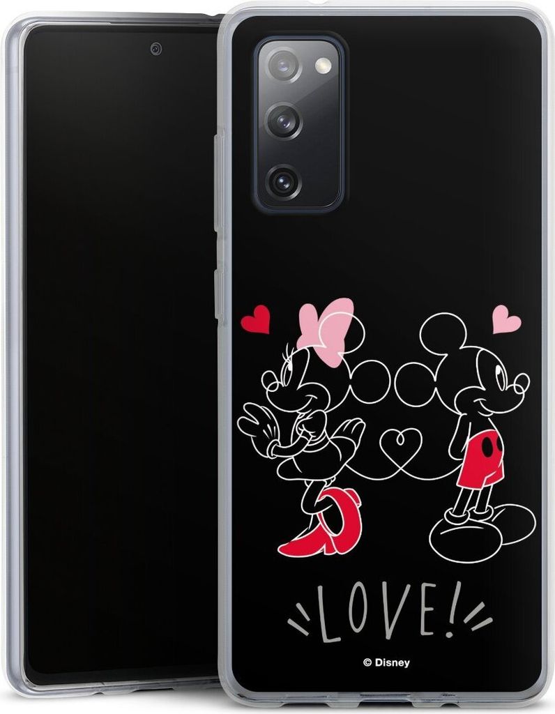 DeinDesign Handyhülle für Samsung Galaxy S20 FE 5G Silikon Hülle Case Smartphone Schutzhülle Disney Liebe Mickey & Minnie Mouse