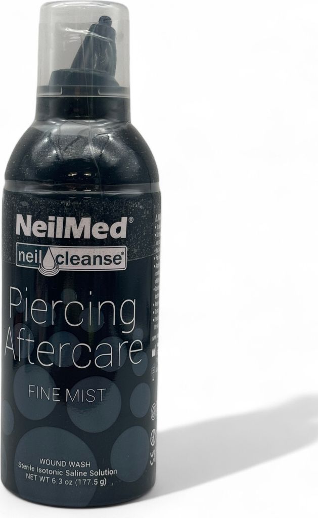NeilMed Neilcleanse Piercing Aftercare Fine Mist – 177 ml, sanfte Pflege & Reinigung für Piercings