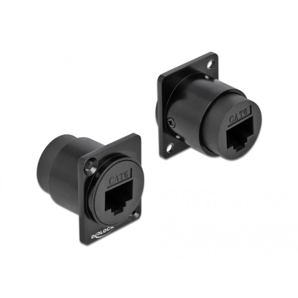 DeLOCK D-Typ Modul RJ45 Cat.6 Buchse zu Buchse, RJ-45, Produktbild 