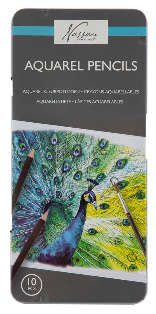 Aquarellstifte Set, 10 Stück, wasservermalbar für Malerei Produktbild 