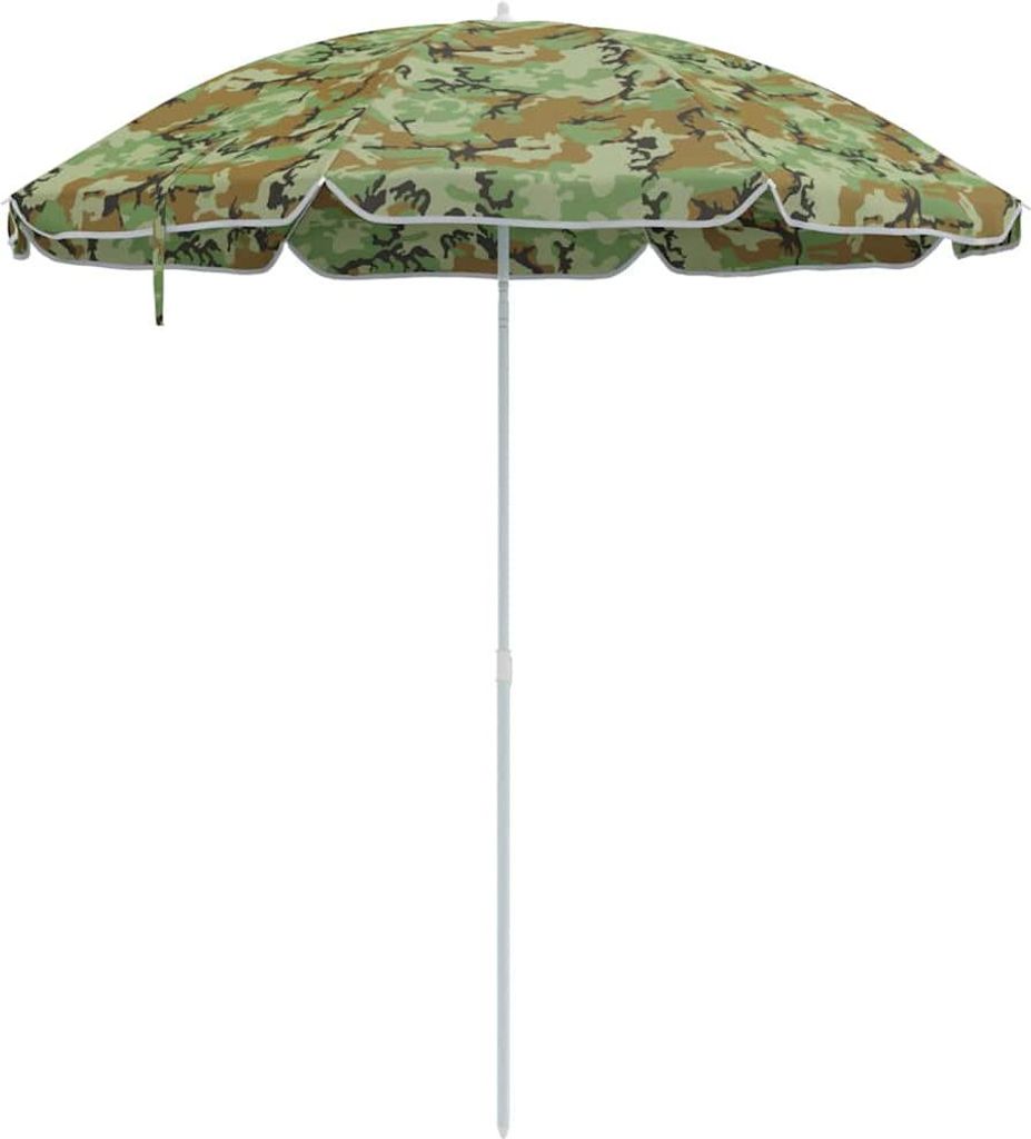 Strandparasol Tarnung 263 x 263 x 272 cm Polyester und Metall