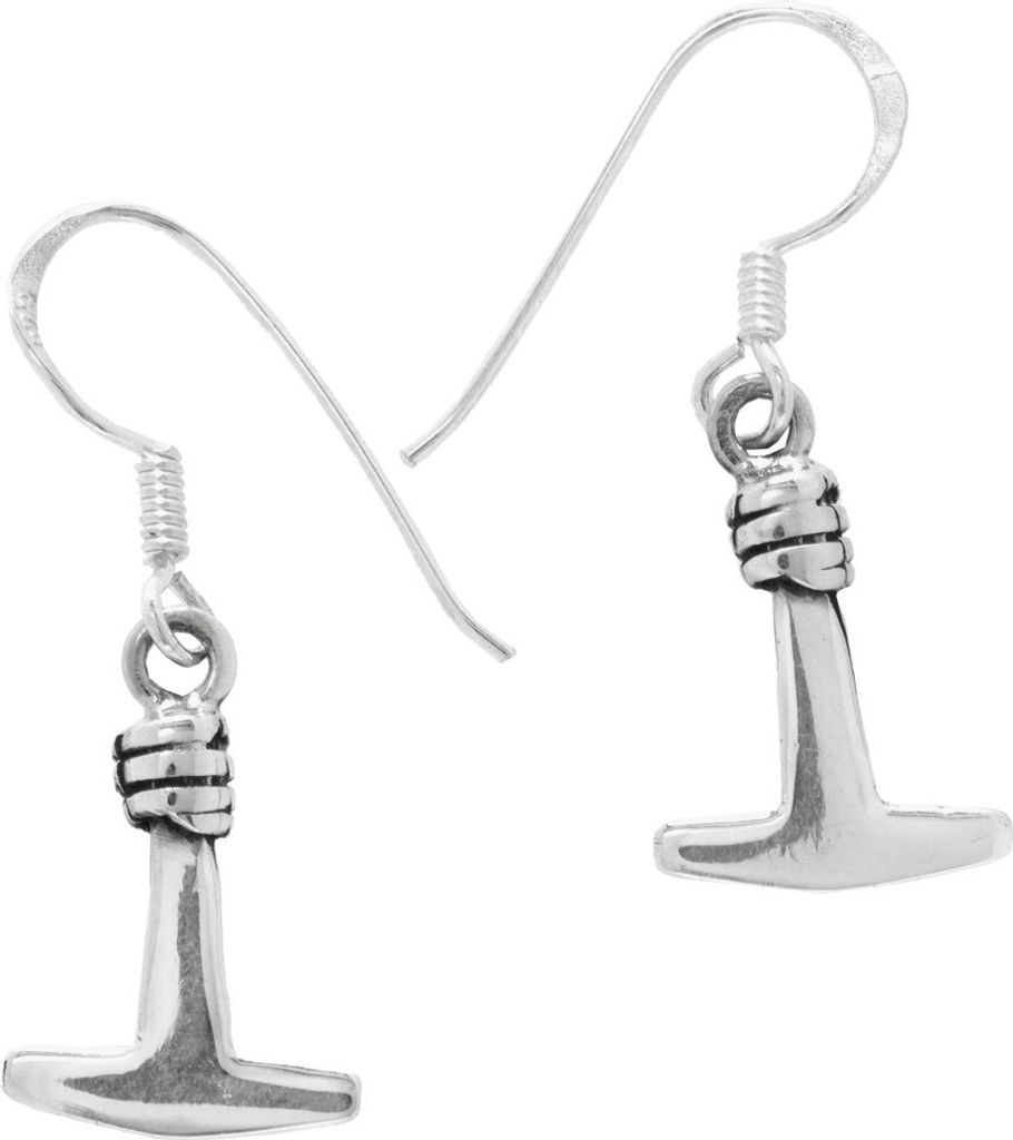 Silber Ohrhänger, Ohrringe Thors Hammer Schmuck