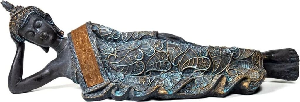 Leżący Budda w stylu antycznym, Tajlandia - 596 G; 36x9x11 Zdjęcie produktu 