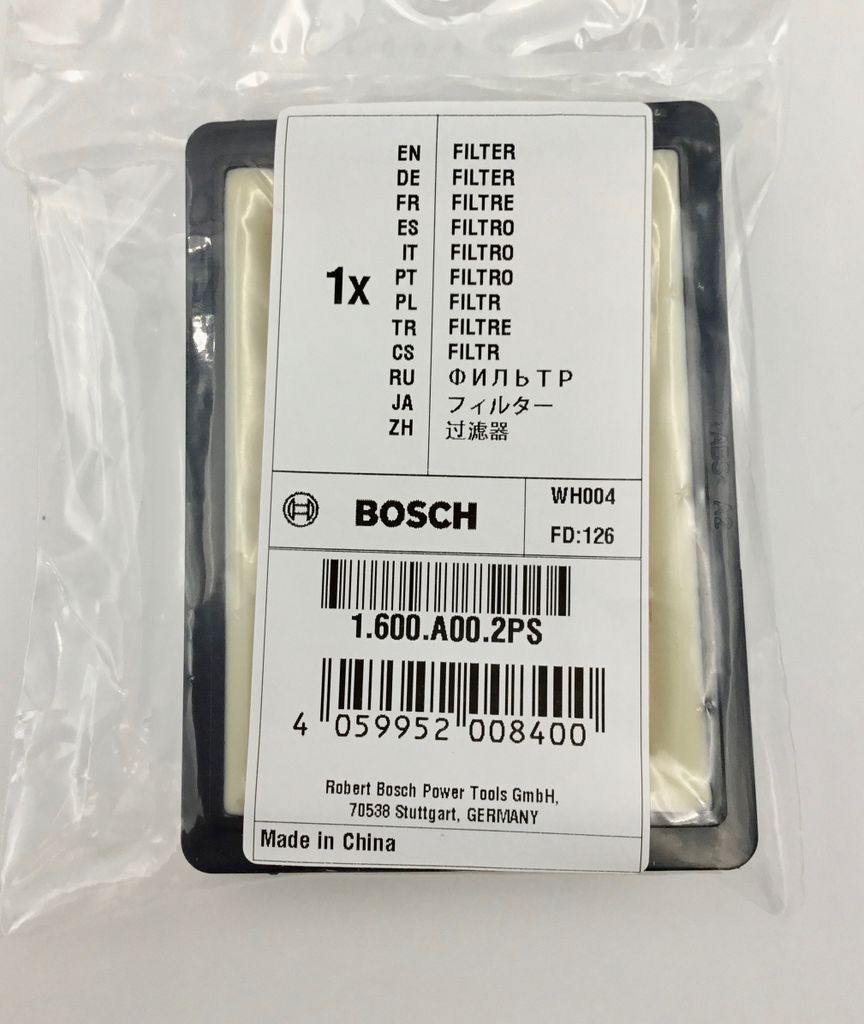 Filter Bosch für GAS 10,8/12 V-LI/EasyVac 12 1600A002PS