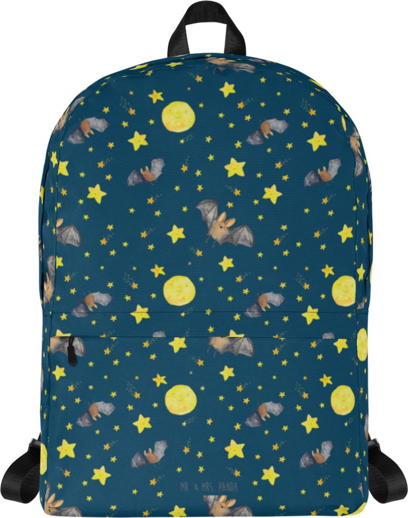 Mr. & Mrs. Panda Rucksack Fledermaus Flügel - Blau - Geschenk, Tagesrucksack, Schulrucksack, Business-Rucksack, Lustige Sprüche, Laptoprucksack, ...