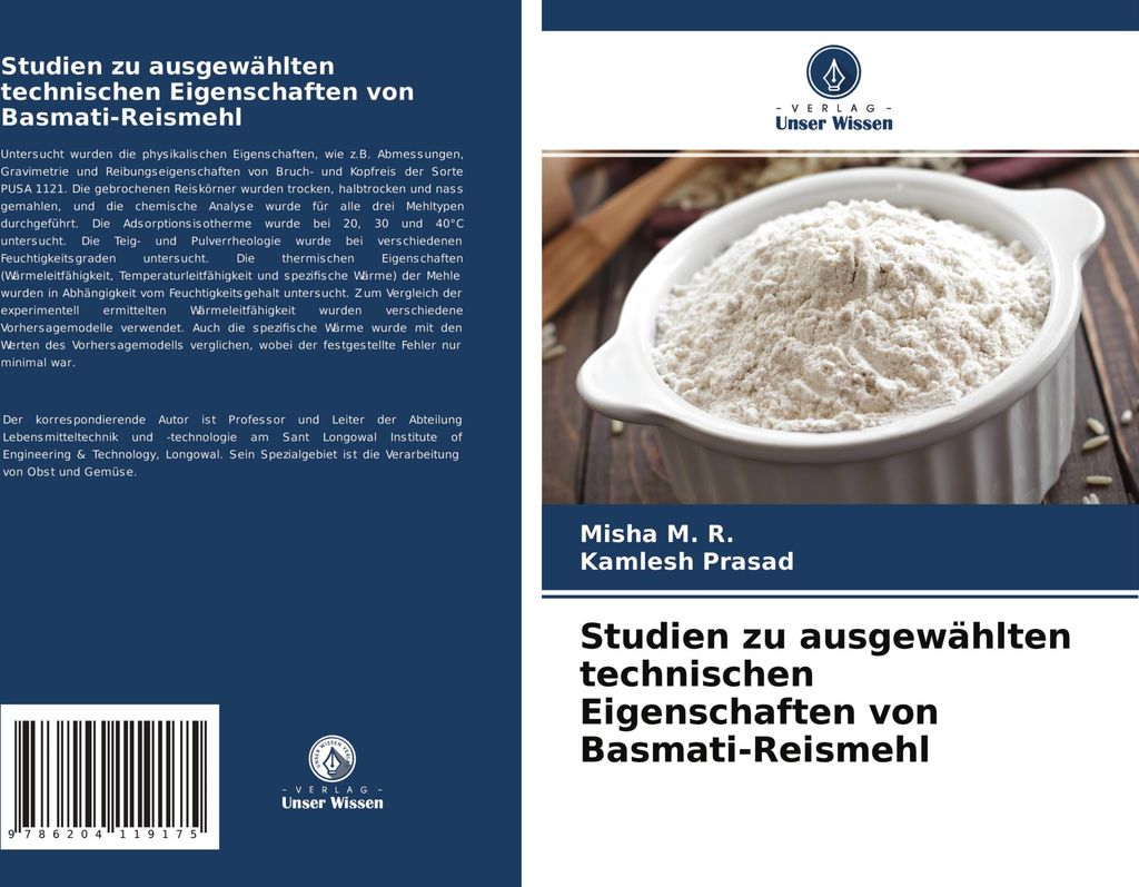 Studien zu ausgewählten technischen Eigenschaften von Basmati-Reismehl