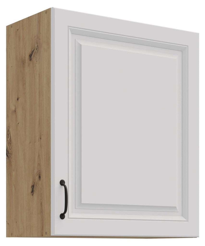 Hängeschrank 60 cm Stilo Weiss + Eiche Artisan Küchenzeile Produktbild 