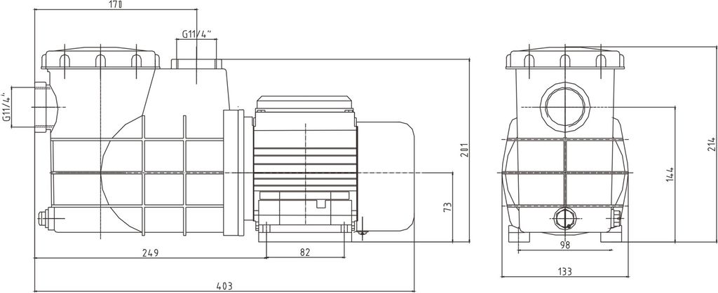 SunSun Pool Pumpe 5000 L/h 220 W Schwimmbadpumpe Produktbild 9