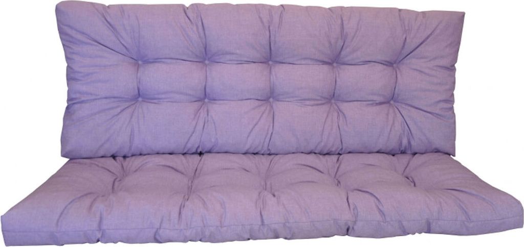 Premium Kissen , Polster für Hollywoodschaukel , Gartenschaukel , Gartenbank B 160 cm , Fb. Colore viola ( violett )
