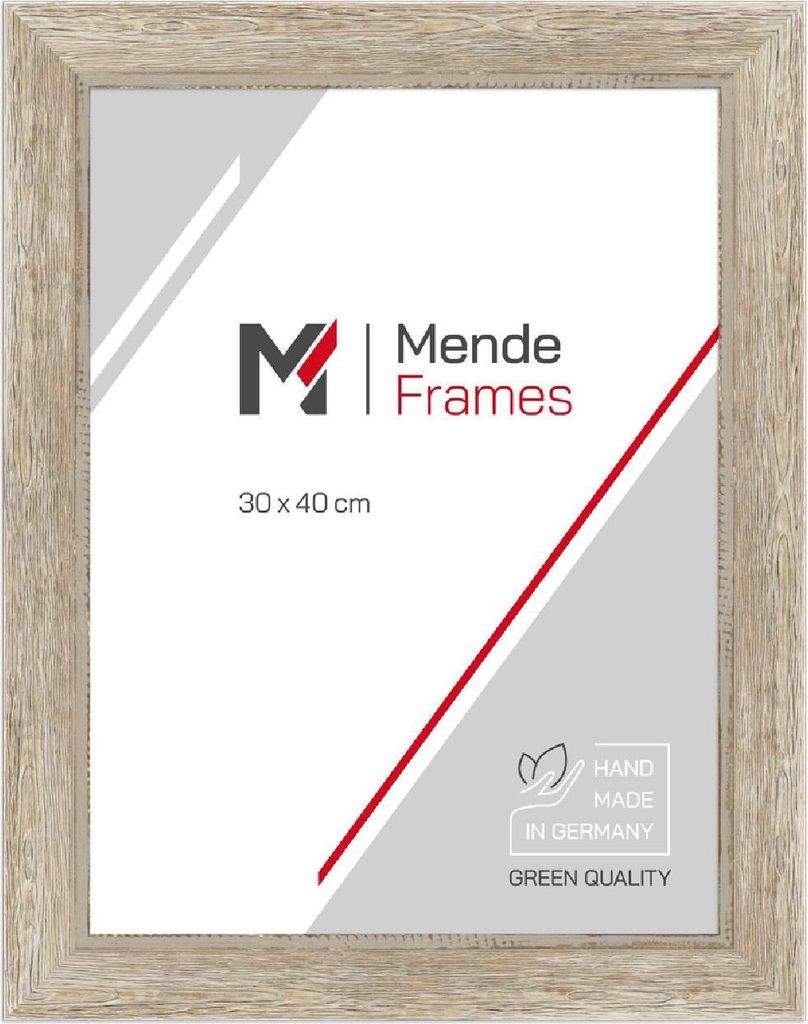 MendeFrames Bilderrahmen H690 Vintage 25x38 cm cremebraun Antireflexglas