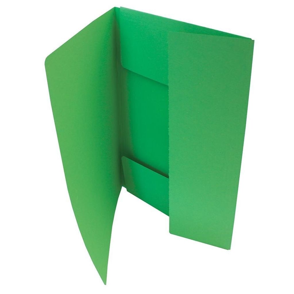 Klappmappe 253 A4 3 Klappen grün Produktbild 