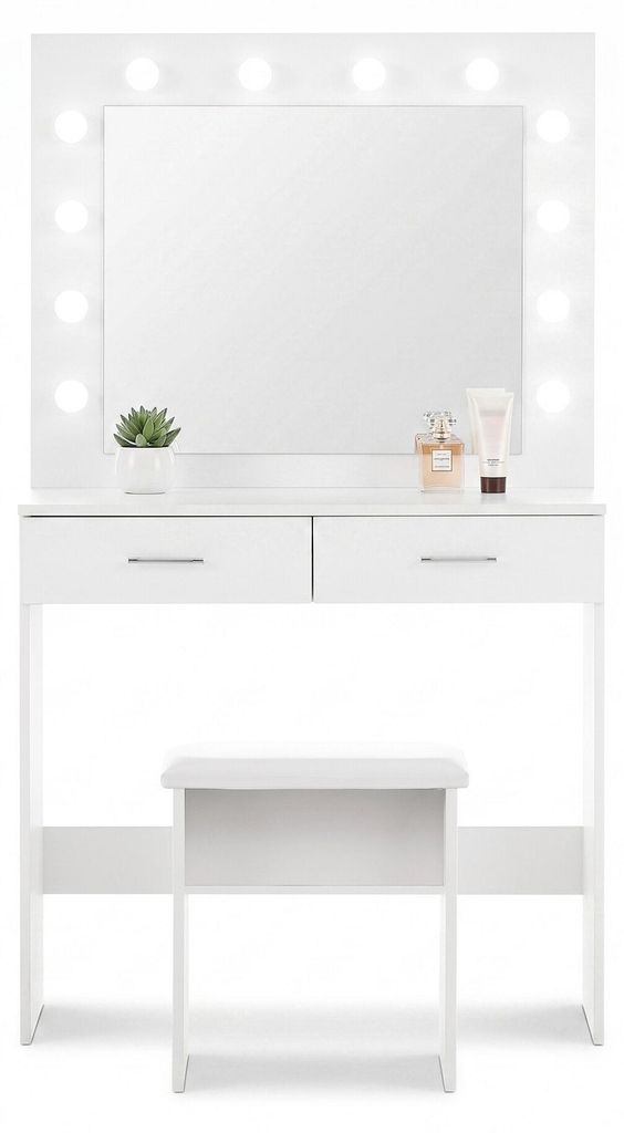 Aga Tavolo da toeletta con specchio e illuminazione + Immagine del prodotto 