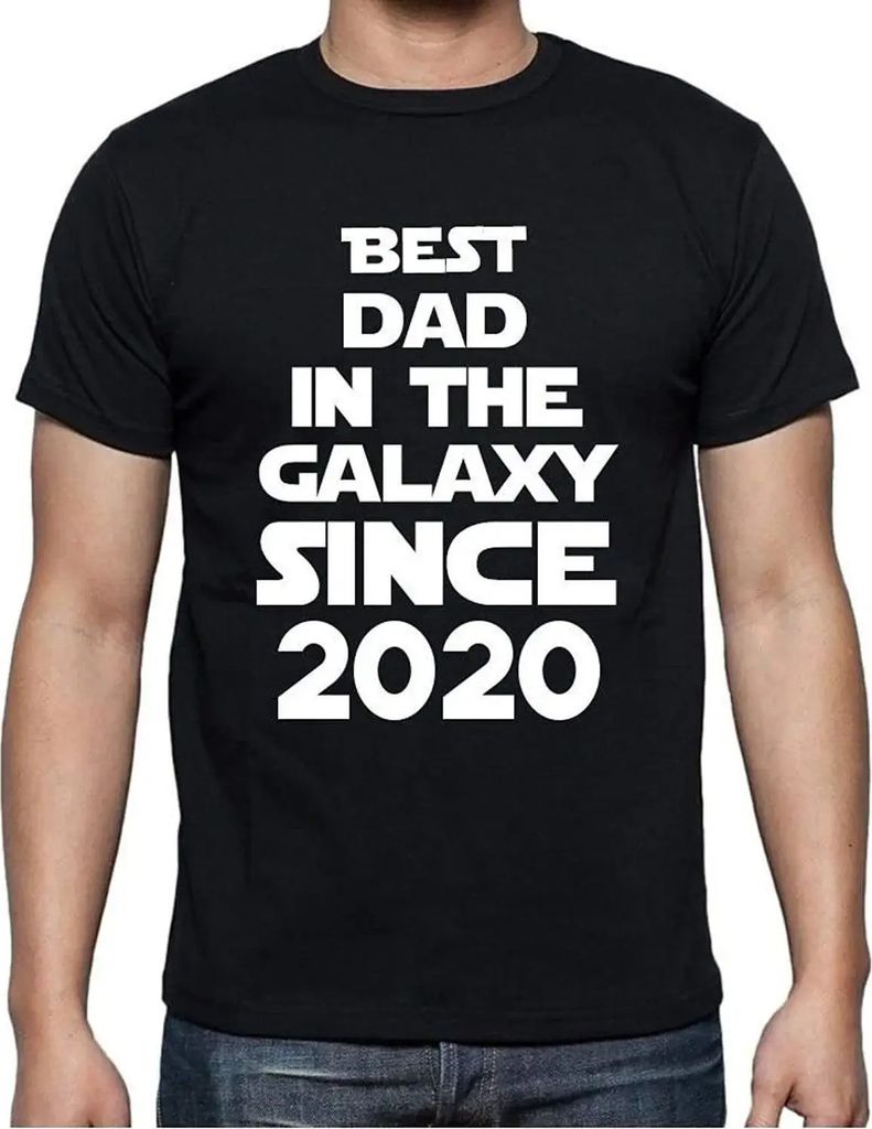 Herren Grafik T-Shirt Der beste Vater in der Galaxie seit 2020 – Best Dad in the Galaxy Since 2020 – Geschenk 4. Geburtstag Jahrestag 4 Jahre J...