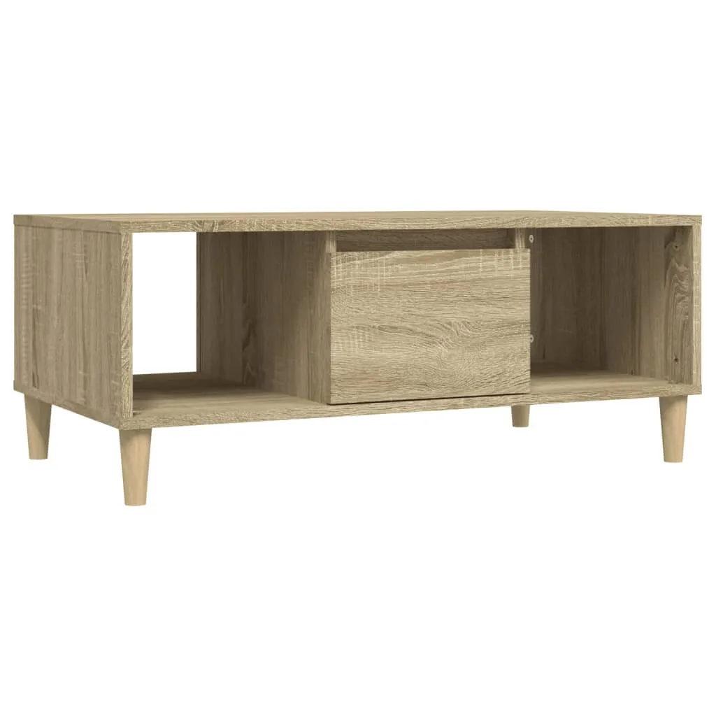 Tavolino Basso Rovere Sonoma 90x50x36.5 cm | Design Minimal per Salotto