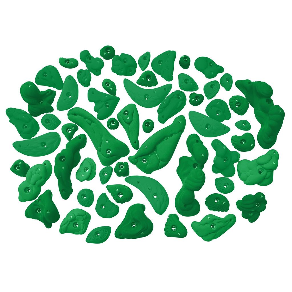 Sport-Thieme Klettergriff-Set "Sport", Mit Befestigungsmaterial für Betonwand, Gelb