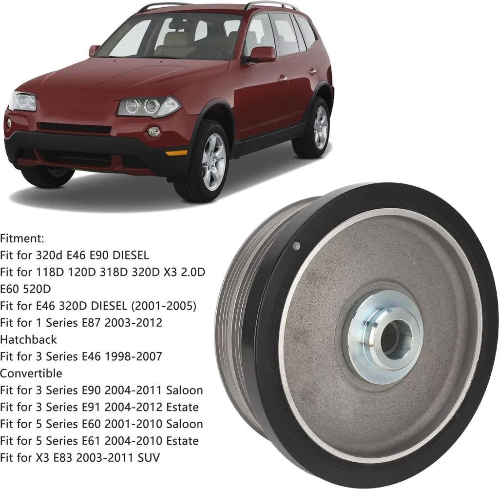 Amortisseur de vibrations renforcé 11237801977 pour BMW X3 2.0D et E60