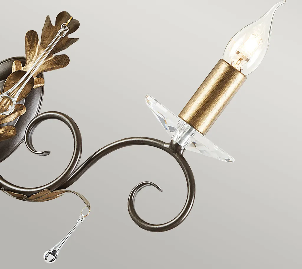 Applique Amarilli Feuille d'Or Elstead Lighting 2xE14 60W Luxe AML2