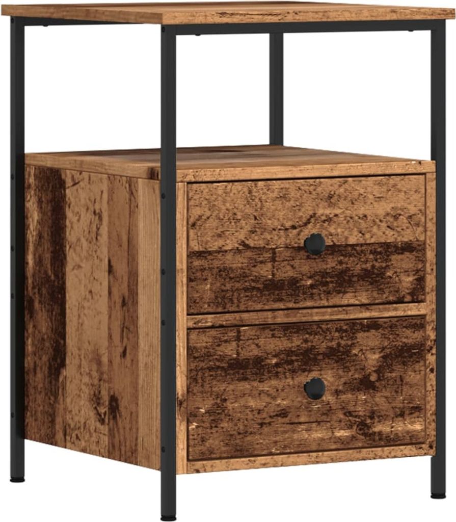 Nachttisch Altholz-Optik 34x35,5x50 cm Holzwerkstoff