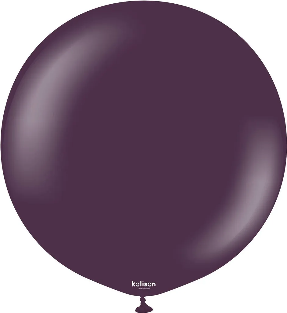 Ballons en latex Plum Kalisan violet 45 cm - Pack de 25 unités premium