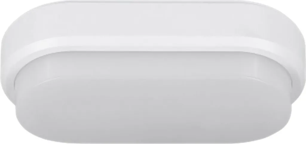 Apparecchio LED a prova di umidità Ovale IP54 550lm 4000K 8W 200x100x50mm bianco neutro
