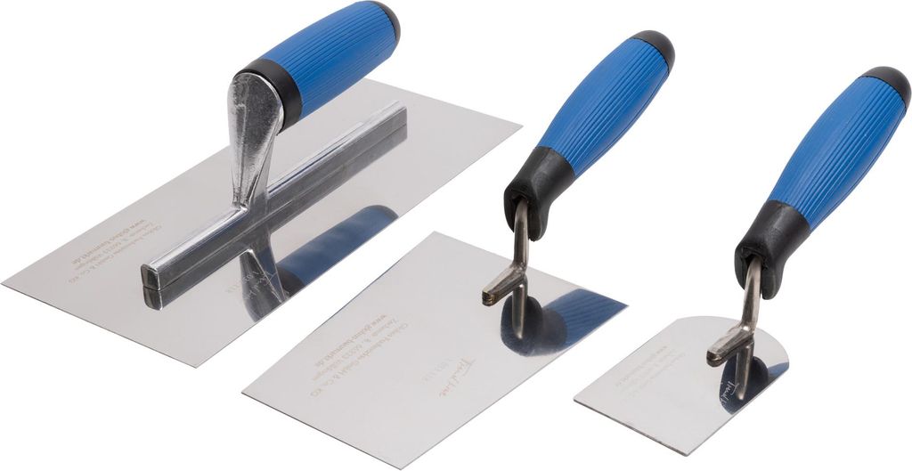 TrendLine Kellen-Set 3-teilig Glättekelle Maurerkelle Produktbild 