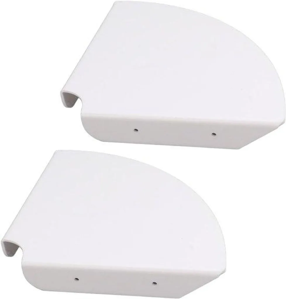Lot de tablettes murales acryliques blanches pour rangement et déco