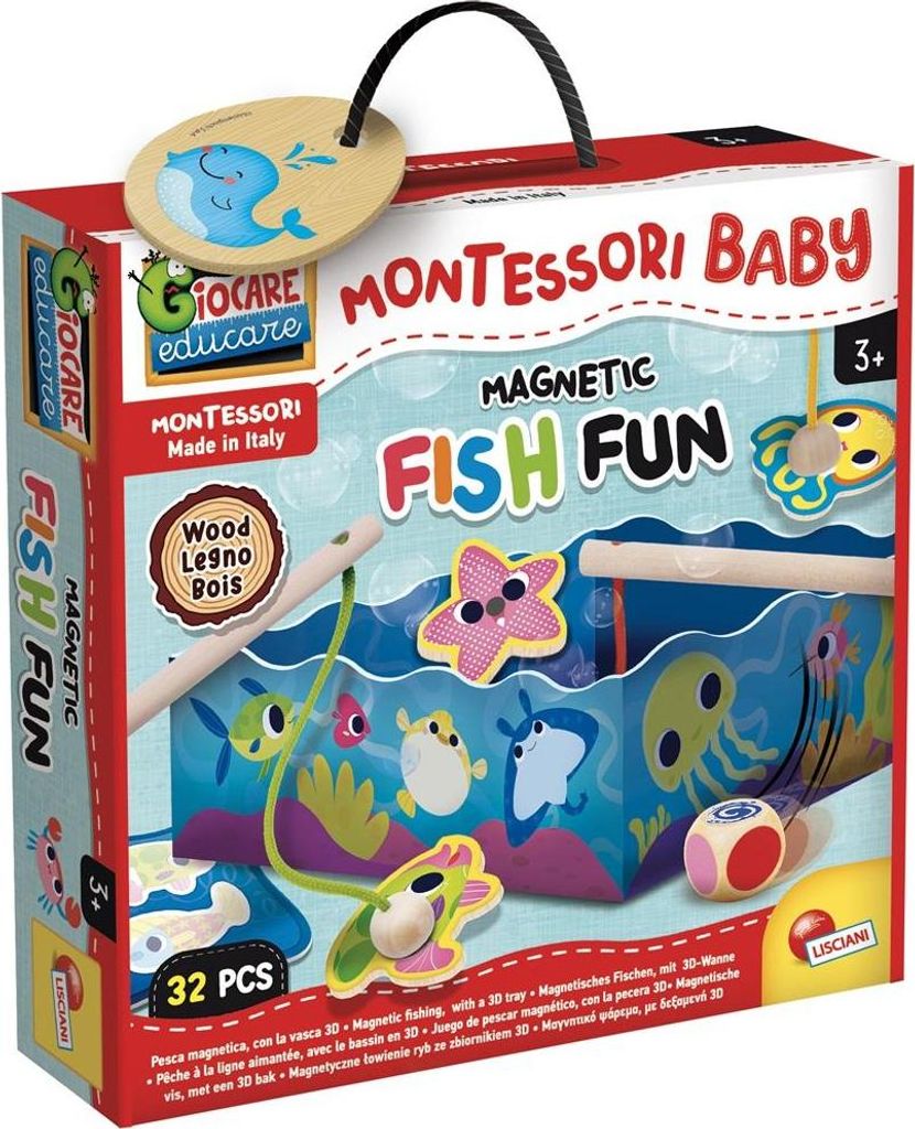 Montessori Wood Baby Fish Fun Obrázek produktu 