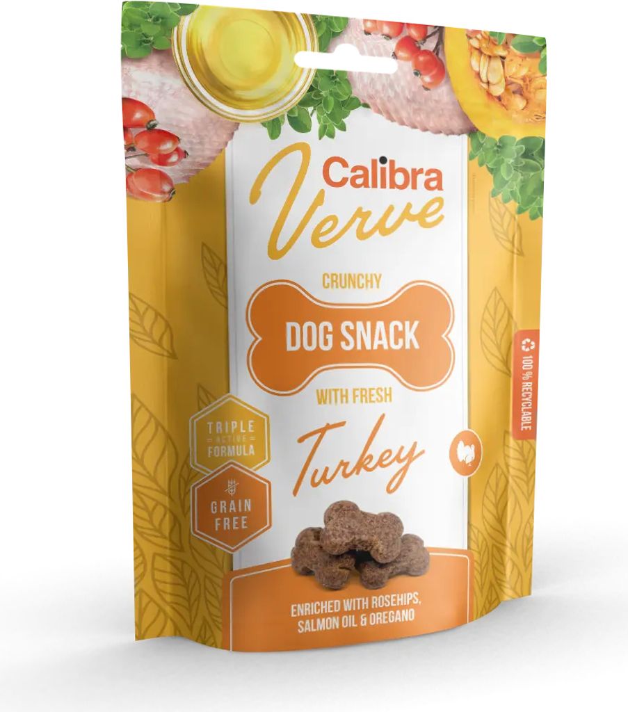 Dog Verve Crunchy Snack Fresh Turkey 150g Obrázek produktu 