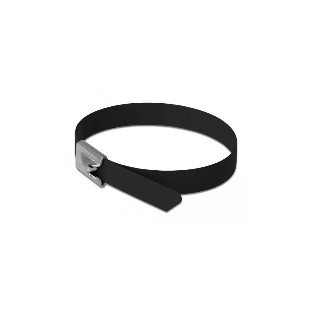 Fascette Acciaio Inox Delock 500mm Nere | Standard Industriale 10pz