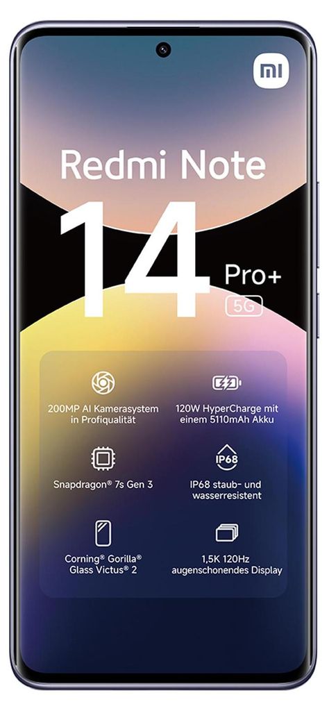 Xiaomi Redmi Note 14 Pro+ 5G Smartphone 8GB/256GB Lavender Produktbild 