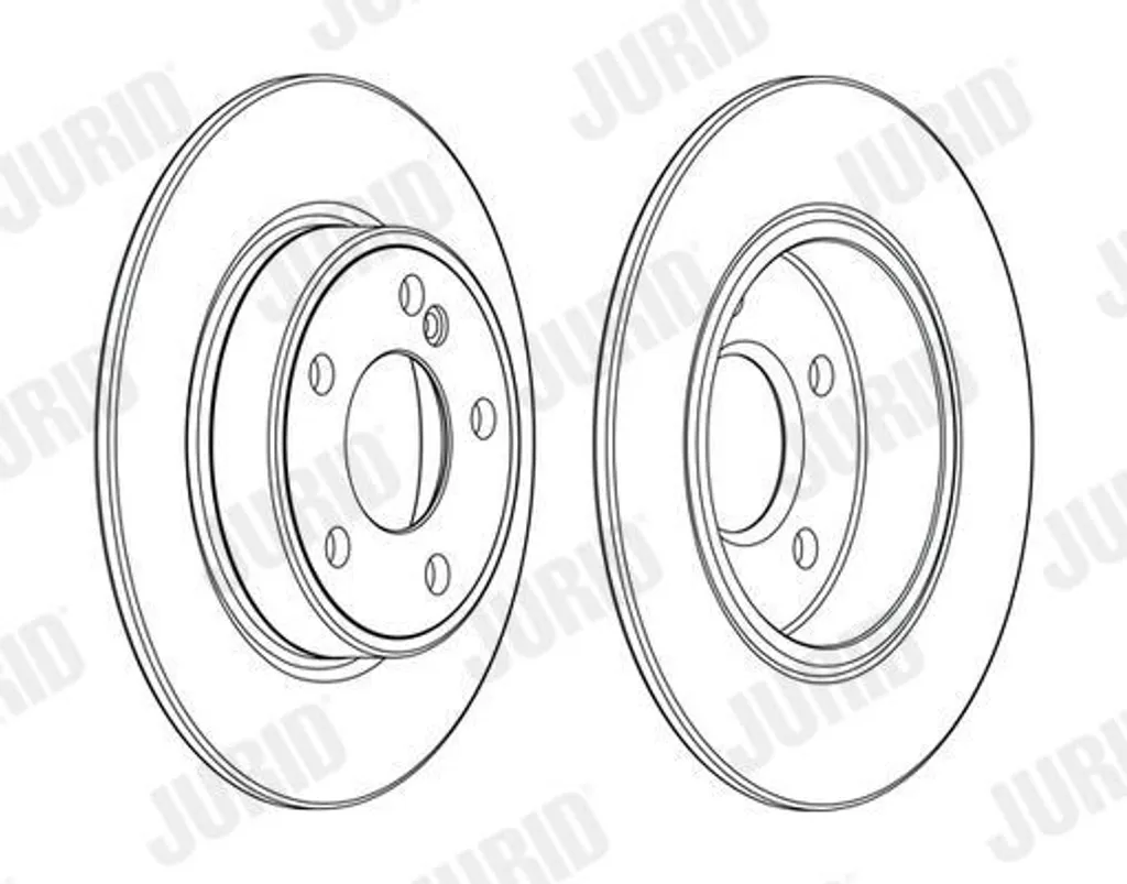 Disque de Frein 44,2mm JURID 562995JC Haute Résistance Mercedes Classe A