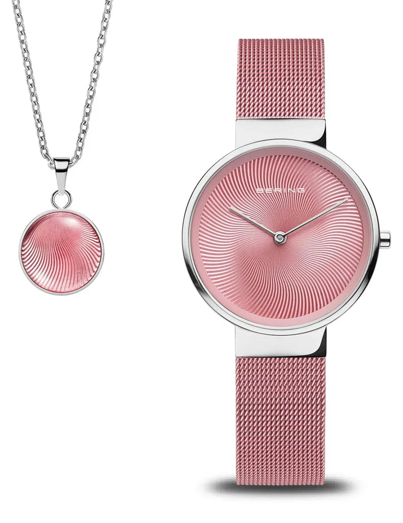 Parure Bijoux Femme avec Montre Quartz Classic et Collier Assorti