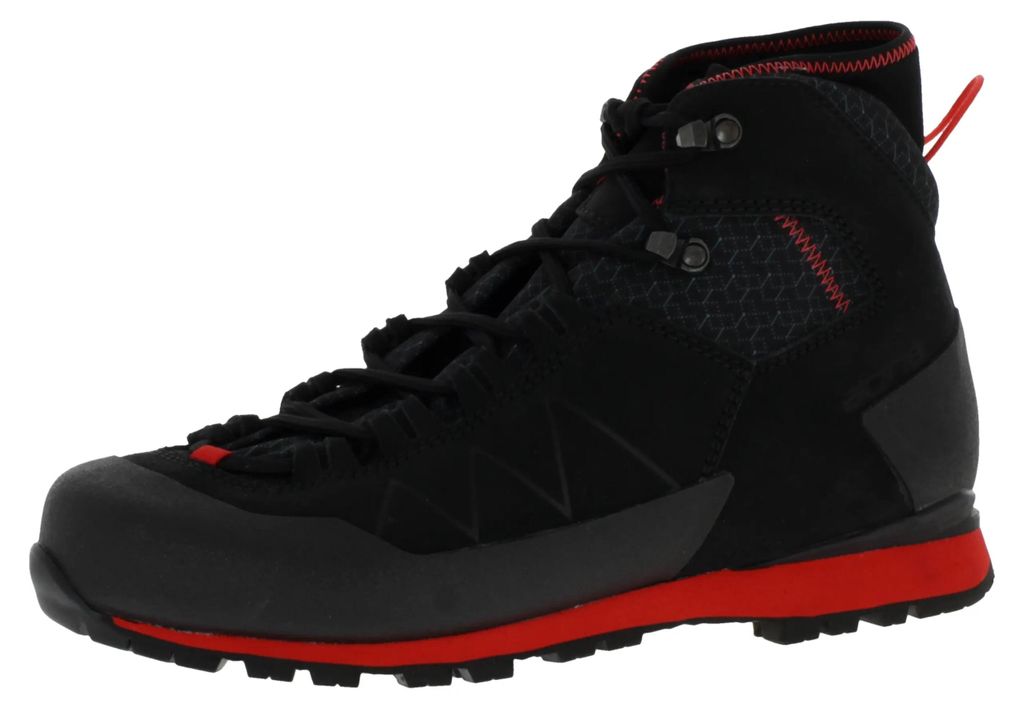 Alpina Joy Mid 2.0 leichte und stabile Herren Klettersteigschuhe mit Wildleder Obermaterial und griffiger Sohle Black EU 48