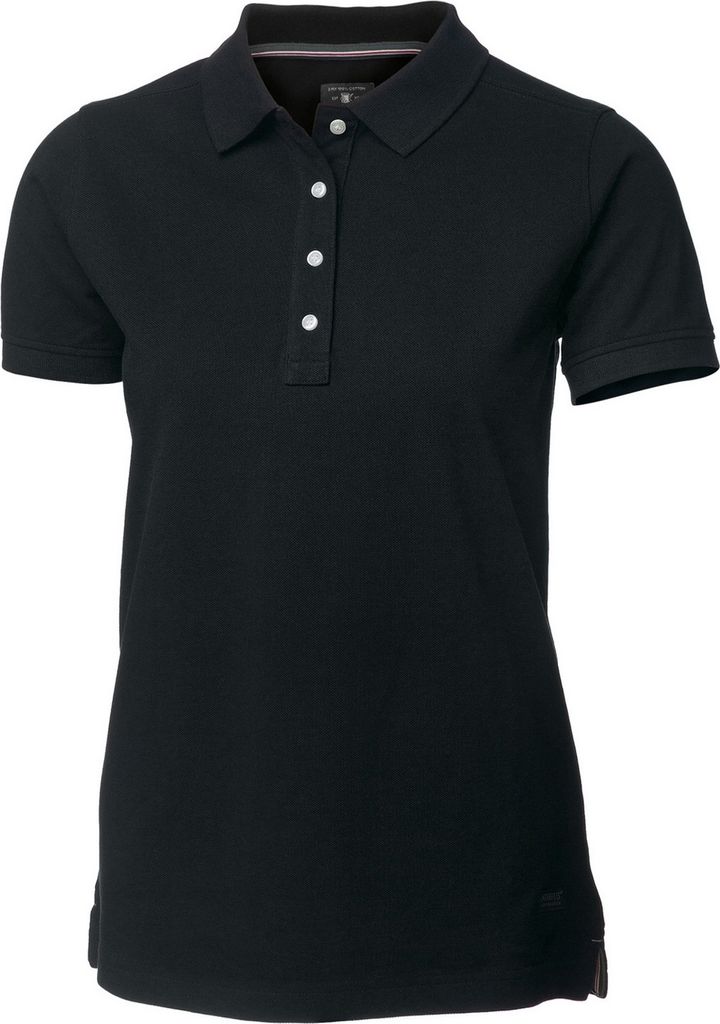 Nimbus Damen Yale Polo-Shirt, Kurzarm RW3618 (3XL) (Schwarz)