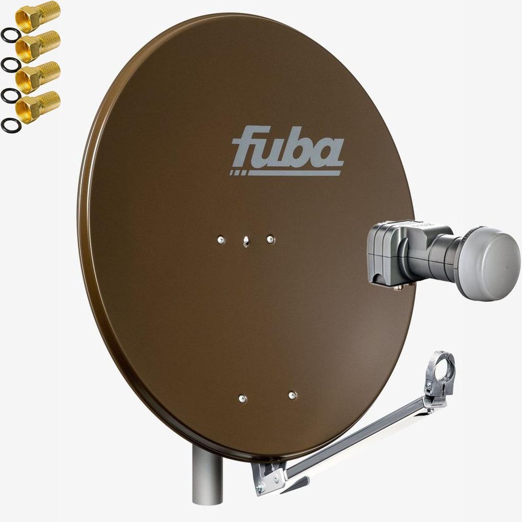 Fuba DAL 802 B Sat Satelliten Anlage Schüssel Twin LNB LMB DEK 217 2 Teilnehmer