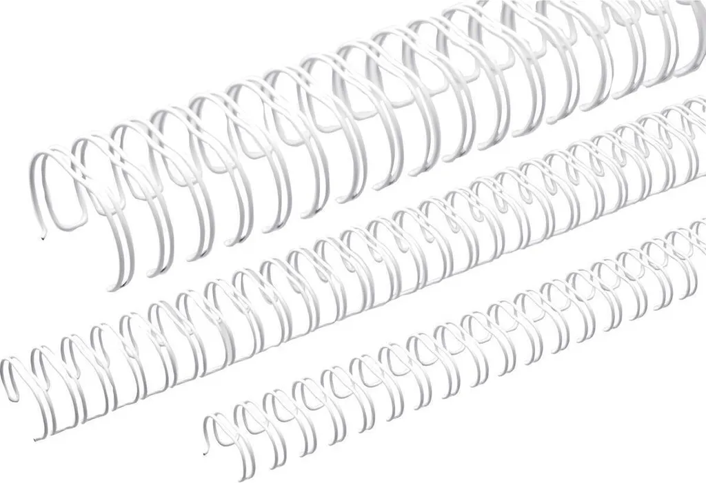 Spirali Renz 9.5mm Bianche 2:1 per Rilegatura Elegante - 100 pz