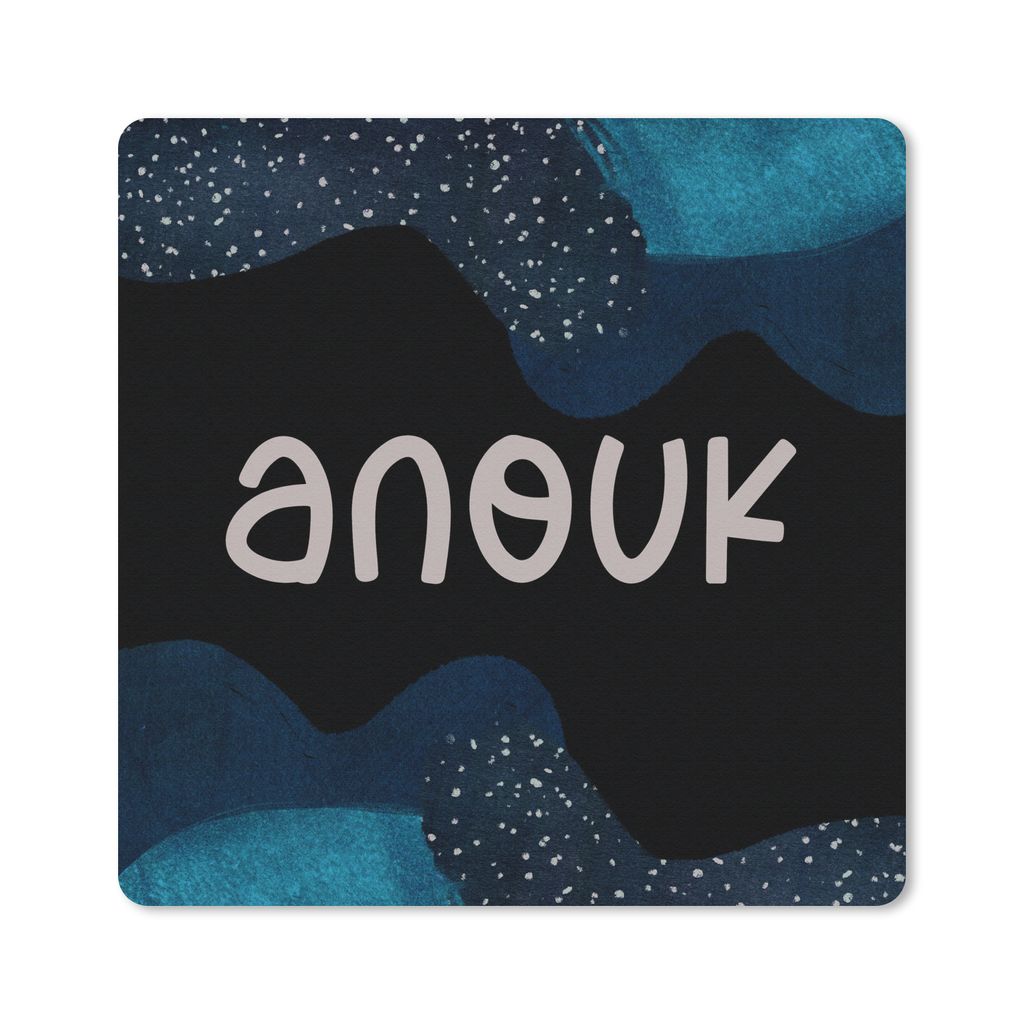 MuchoWow Mauspad Mousepad Anouk - Pastell - Mädchen 20x20 cm - Mousepads - Maus Mat - Pad - Mausunterlage - Desk Mat - Bureauartikeln