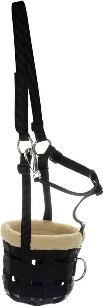 Museruola Hy con Vello BZ384 X-Small Pony Nero | Protezione Pascolo
