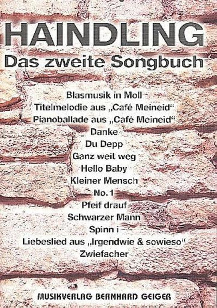 Haindling: Das zweite Songbuchfür Klavier (Gesang/Gitarre)