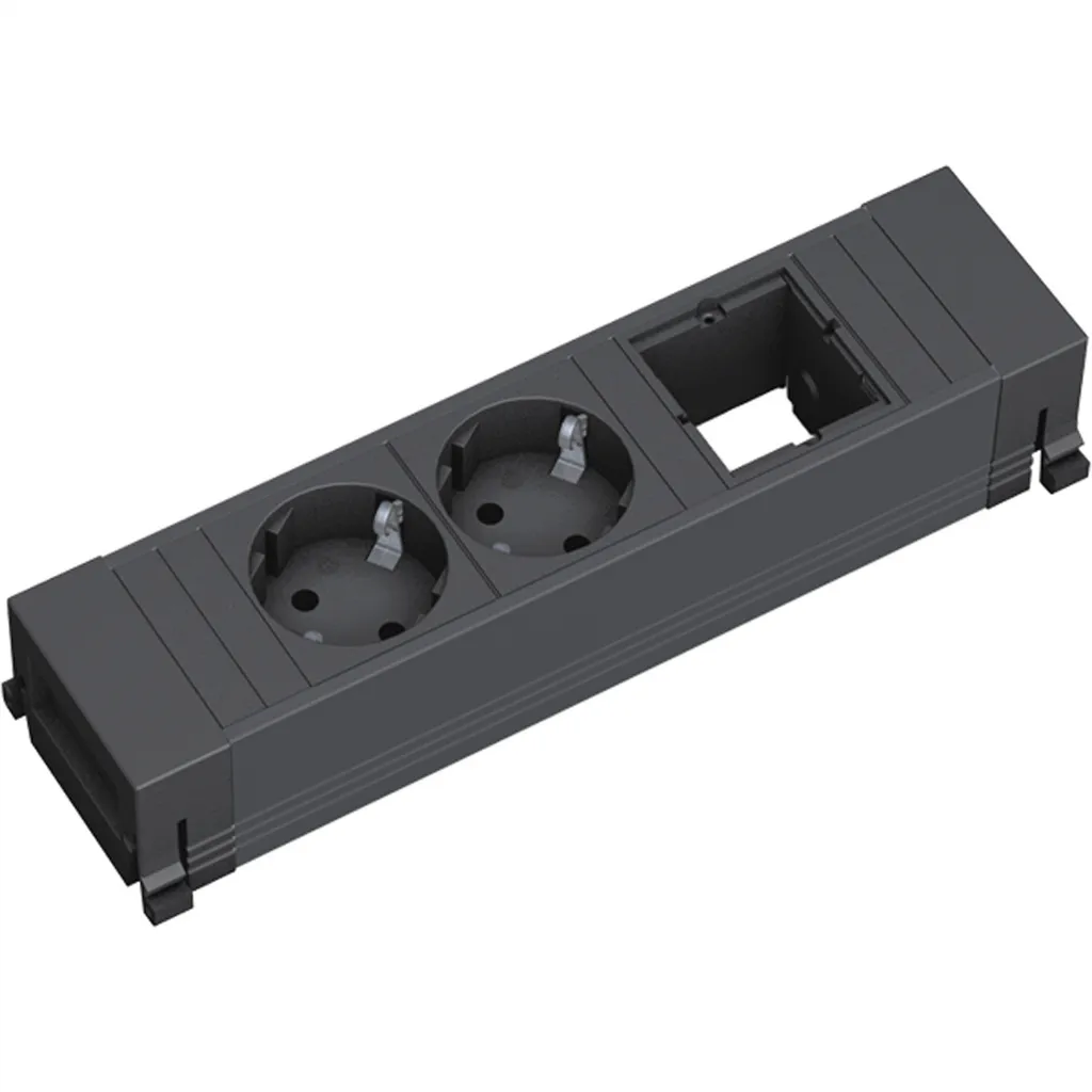 Multiprise Compacte Power Frame Bachmann 2 Prises et Module Custom