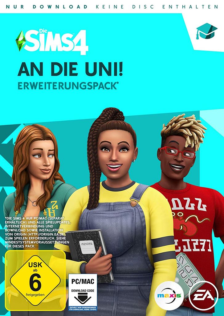 Electronic Arts Les Sims 4 : À la fac, PC, T (Jugendliche), Produktbild 