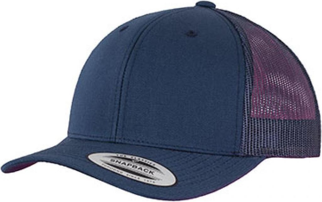 FLEXFIT 6606 | Retro Trucker Cap / Kappe / Mütze / Hut - Farbe: Navy - Größe: Kids