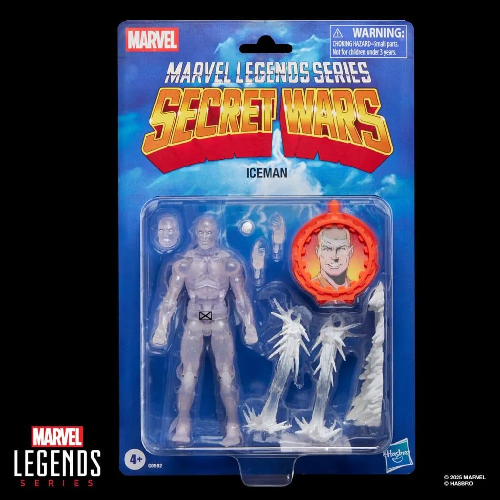 Figurine Iceman Marvel Legends Secret Wars de Collection en Blanc