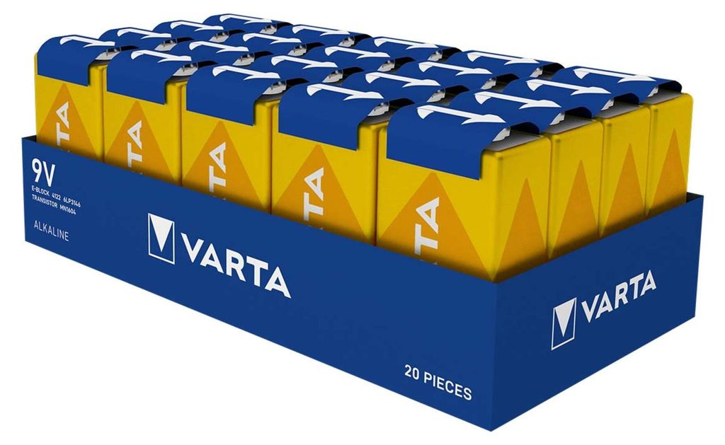 Varta 04122101111 Batterien LONGLIFE - E-Block/6LR61, 9,0 Obrázok produktu 