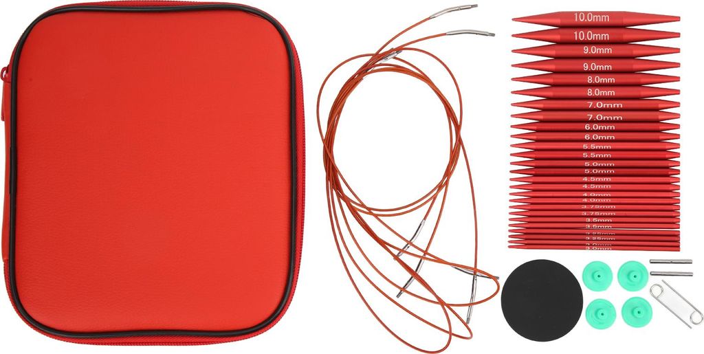 Stricknadeln-Set in verschiedenen Größen erhältlich Abnehmbare Rundstricknadeln mit austauschbaren Nadeln Häkel-Set als Geschenk