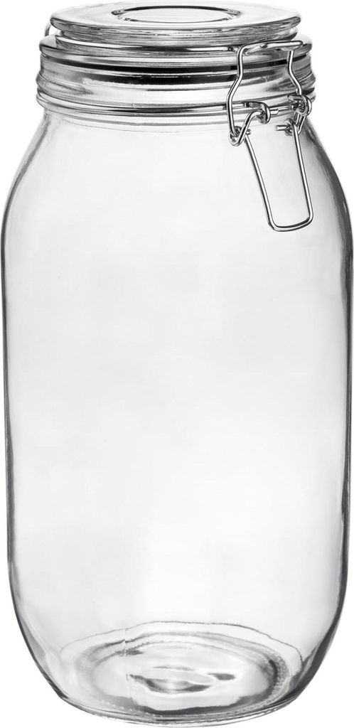 Vorratsglas aus Glas – 2 Liter – schwarze Dichtung