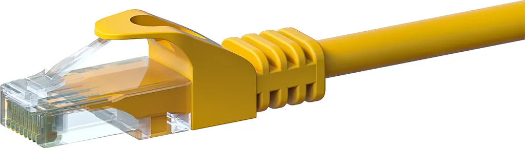 Cavo di rete CAT 6 U/UTP - 3 metri - giallo - CCA