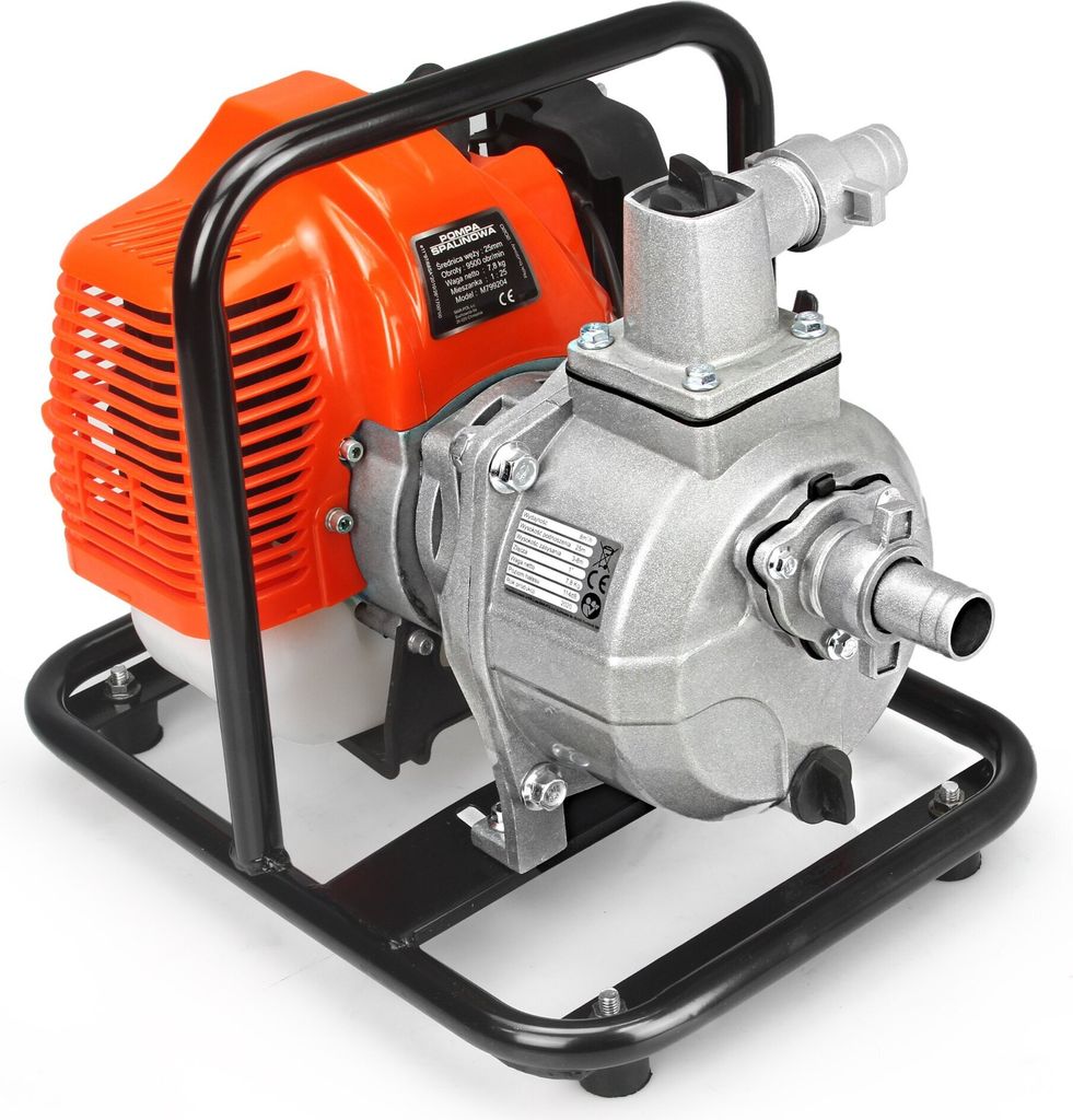 Benzin Wasserpumpe 1''  5,2 PS Gartenpumpe 2-Takt Produktbild 3