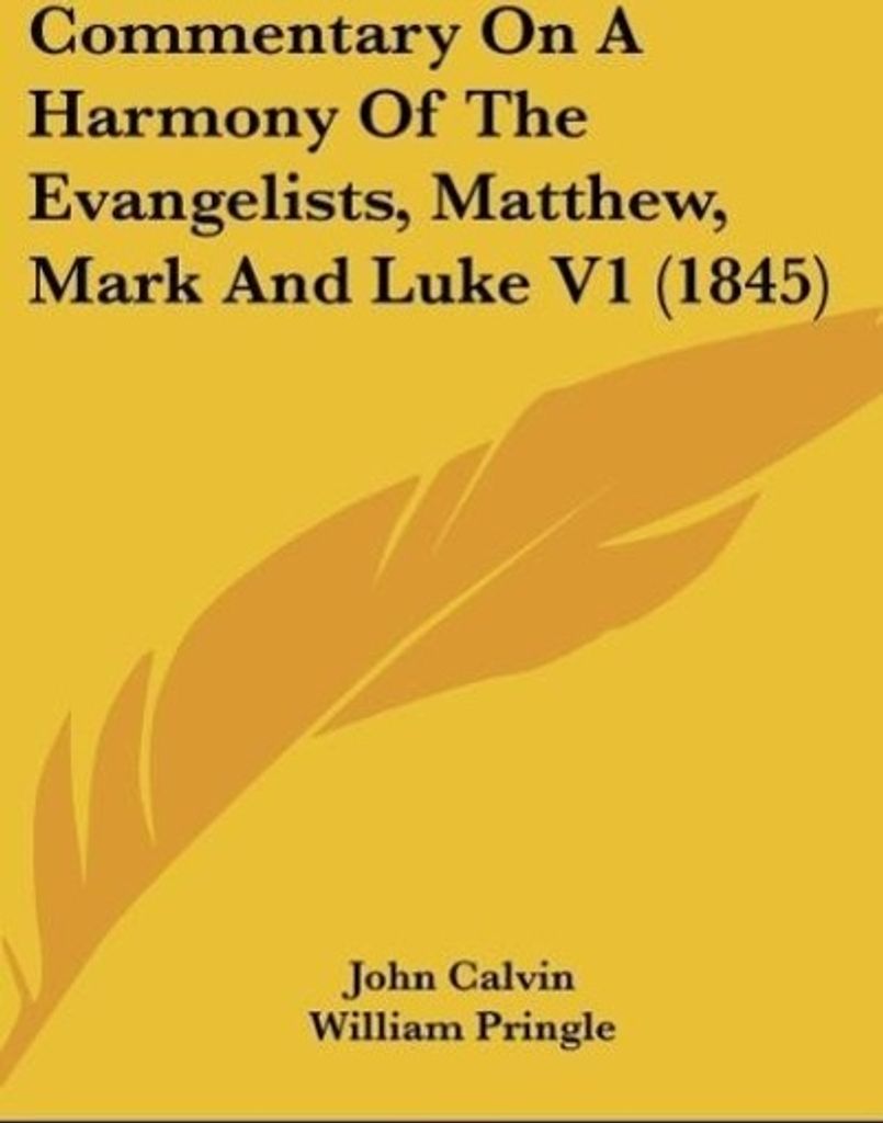 Commentary On A Harmony Of The Evangelists, Matthew, Mark And Luke V1 (1845)