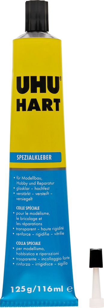 UHU Spezialkleber Klebstoff Hart Tube 125g Faltschachtel